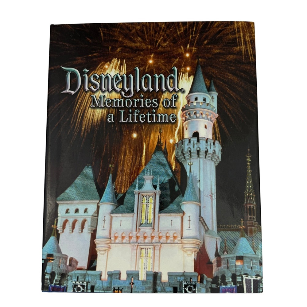 Disney Disneyland Memories of a Lifetime Book Multi Color Souvenir Hardcover
